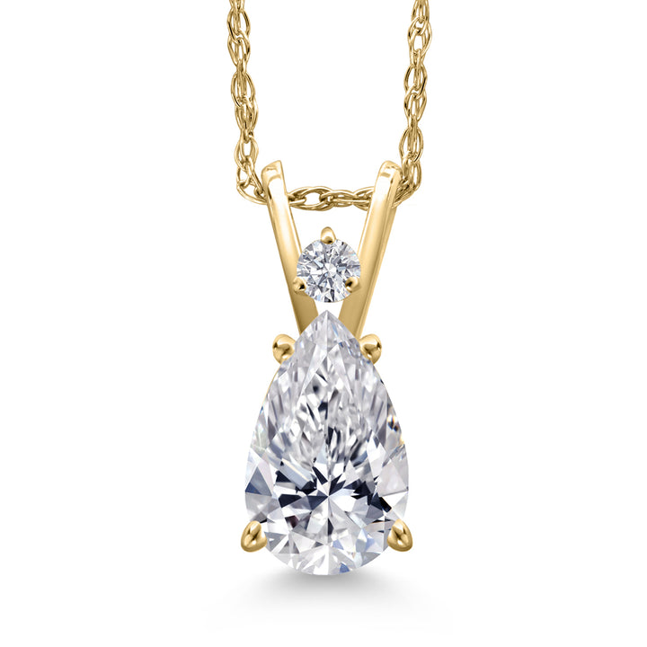 1.00 Carat_Yellow Gold_Pendant in 14K Yellow Gold