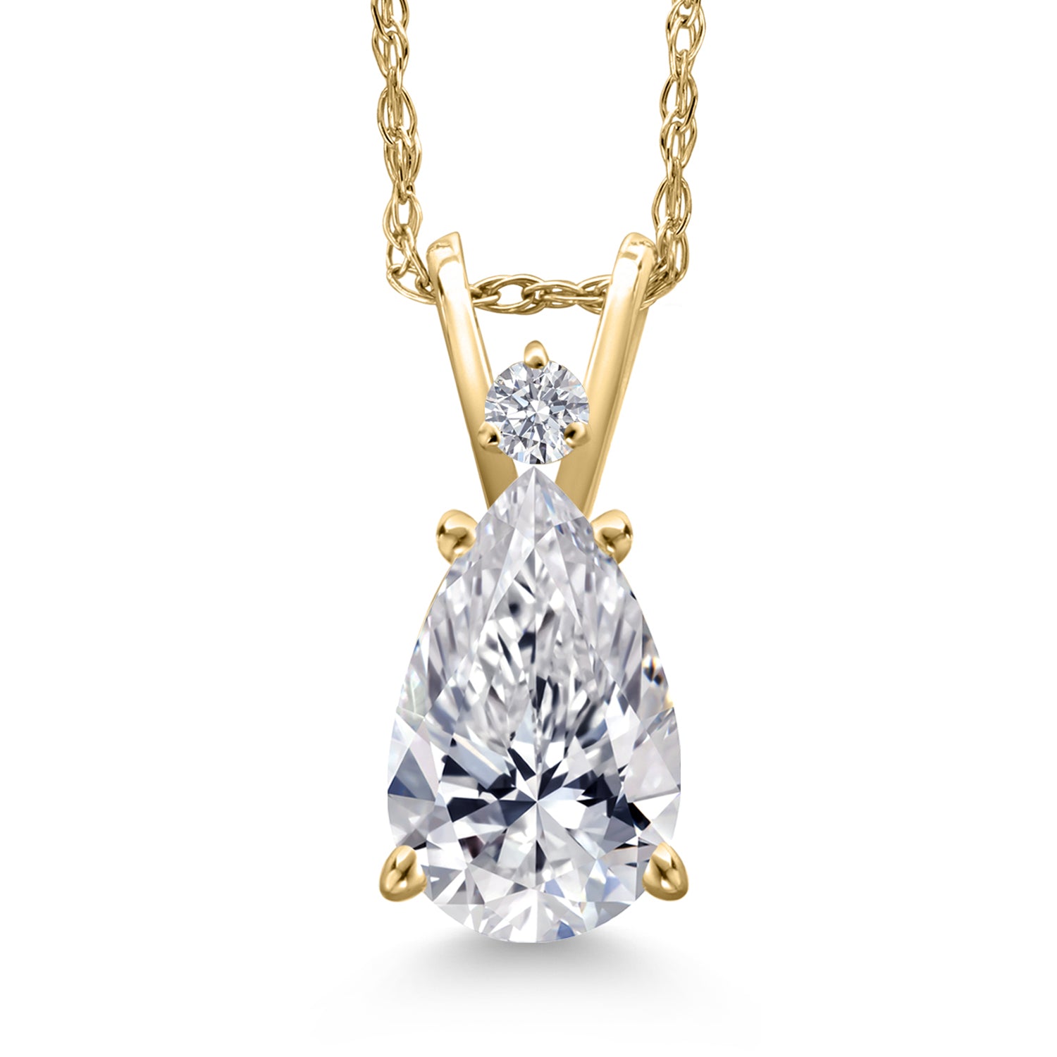 2.00 Carat_Yellow Gold_Pendant in 14K Yellow Gold