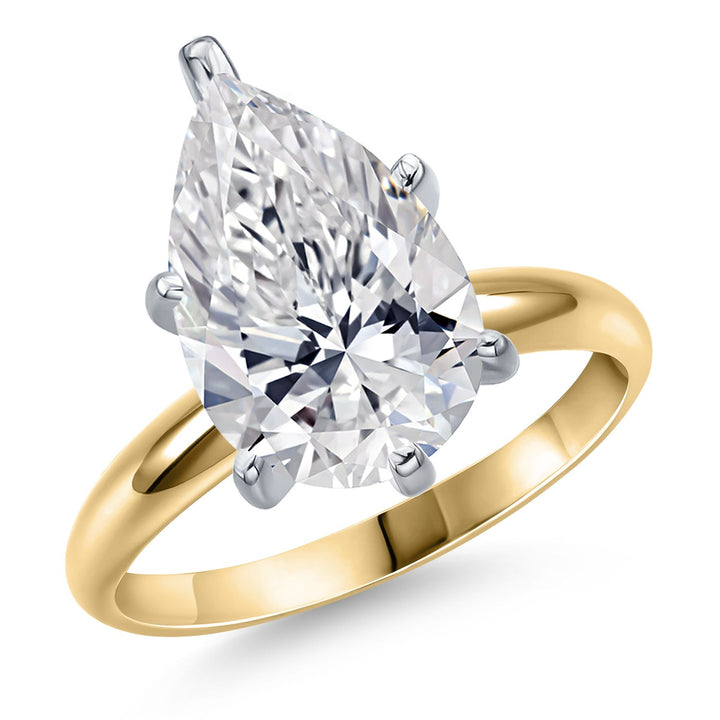 4.00 Carat_14K Two Tone Gold_5_Ring in 14K Two Tone Gold