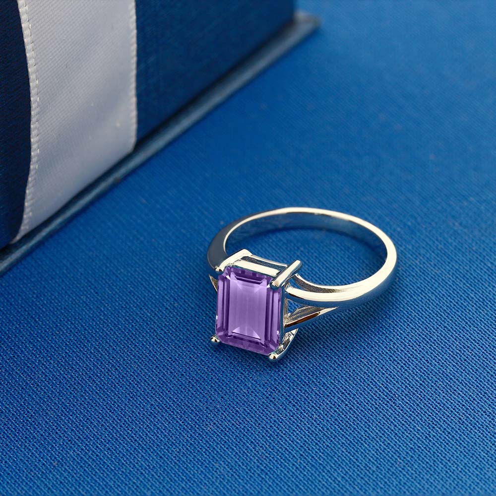 Amethyst - February_6_Ring in 925 Sterling Silver