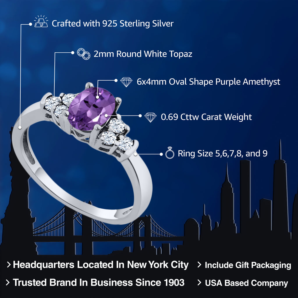 Amethyst - February_7_Ring in 925 Sterling Silver