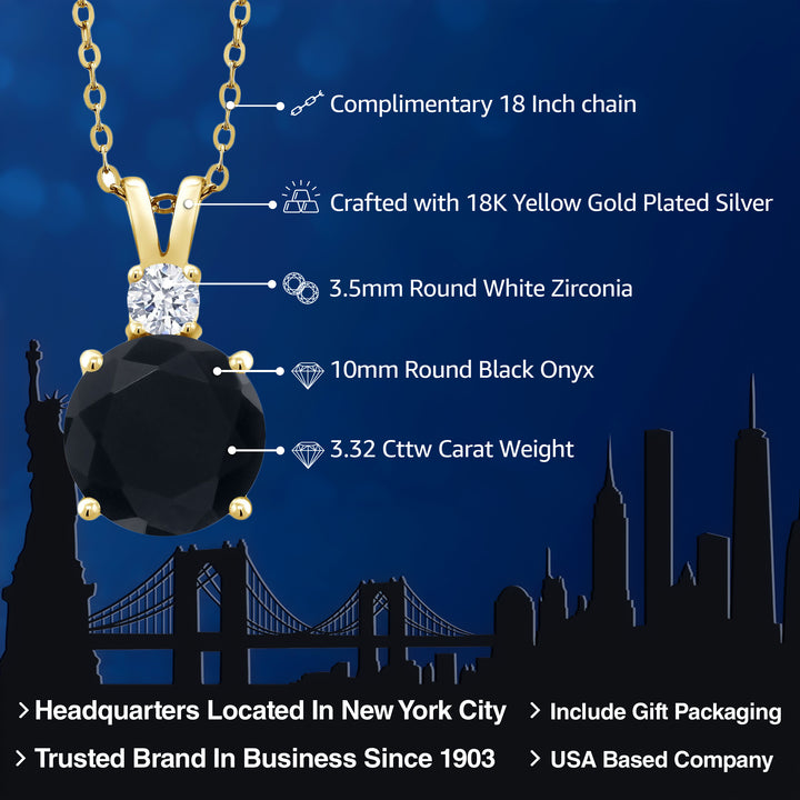 Pendant in 925 Yellow Gold Plated Silver