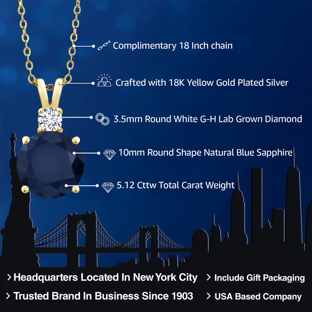 Pendant in 925 Yellow Gold Plated Silver