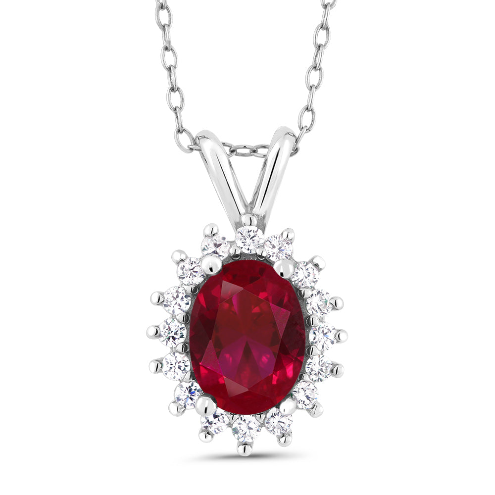 Created Ruby_Pendant in 925 Sterling Silver