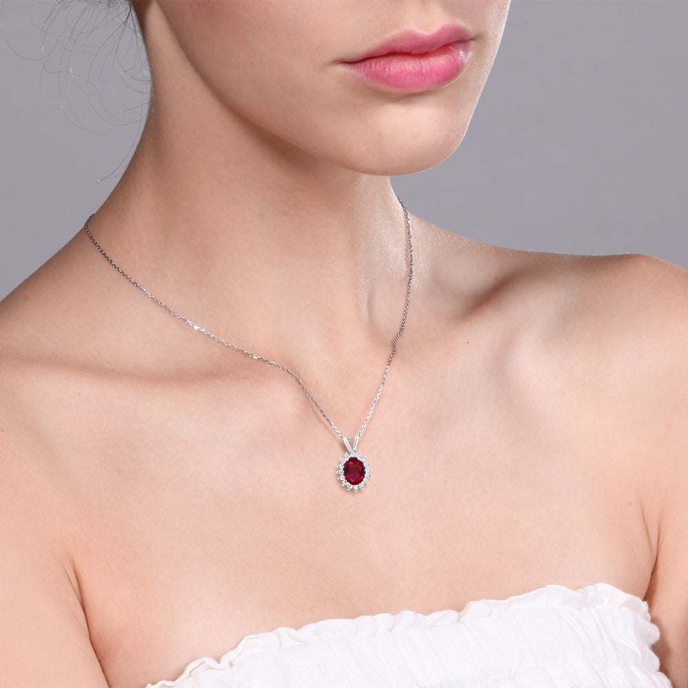 Created Ruby_Pendant in 925 Sterling Silver