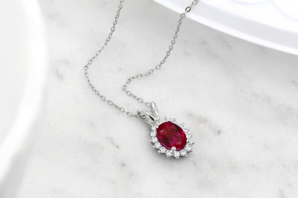 Created Ruby_Pendant in 925 Sterling Silver