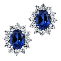 Pendant Earrings Set in 925 Sterling Silver