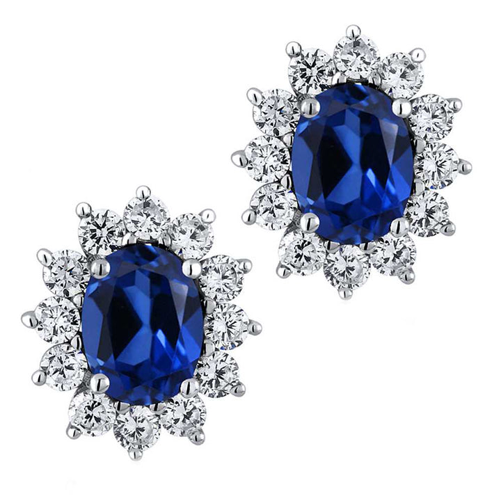 Pendant Earrings Set in 925 Sterling Silver