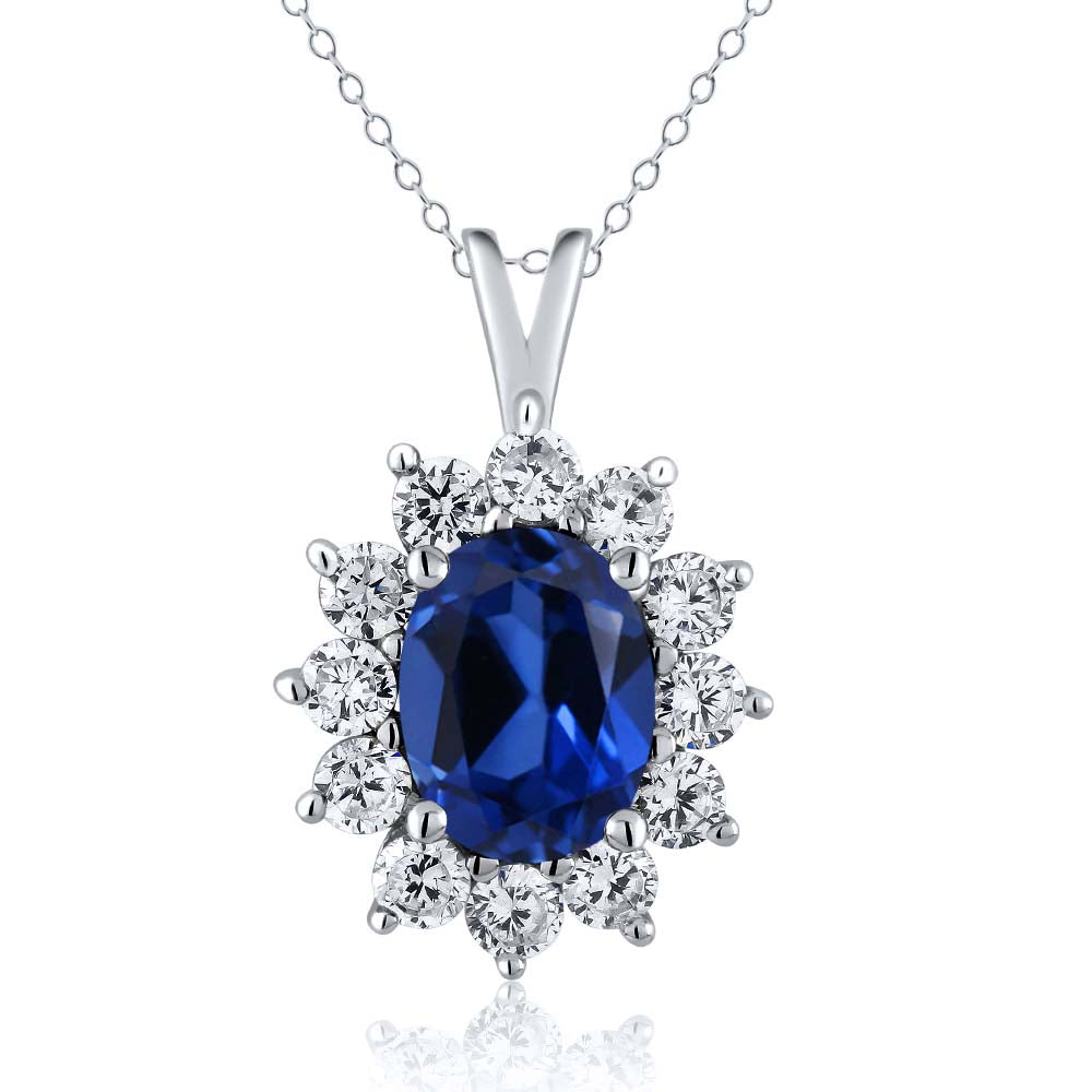 Pendant Earrings Set in 925 Sterling Silver