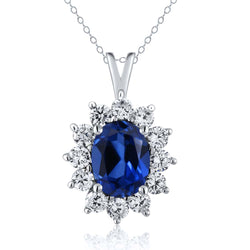 Pendant Earrings Set in 925 Sterling Silver