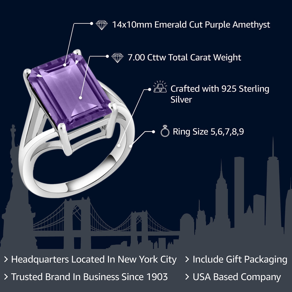 Amethyst - February_Ring in 925 Sterling Silver