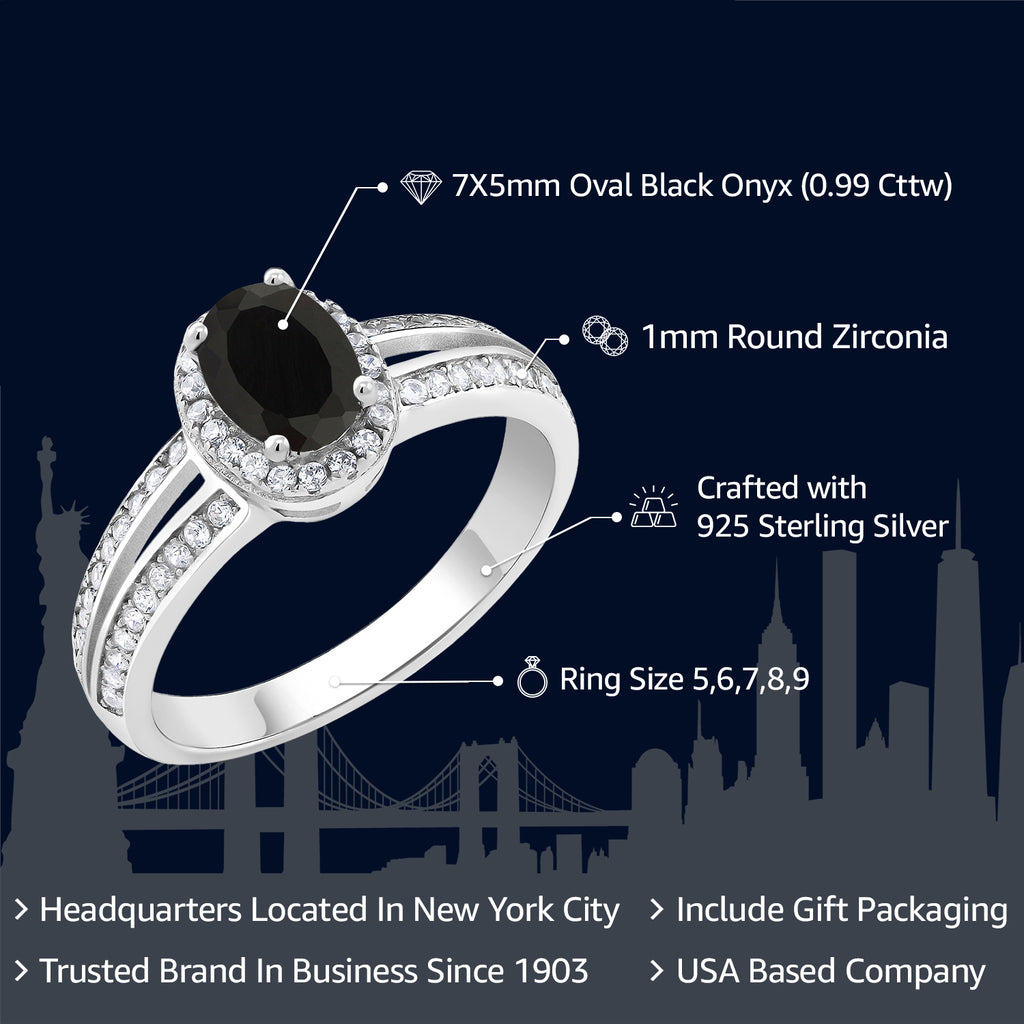 Onyx - December_7_Ring in 925 Sterling Silver