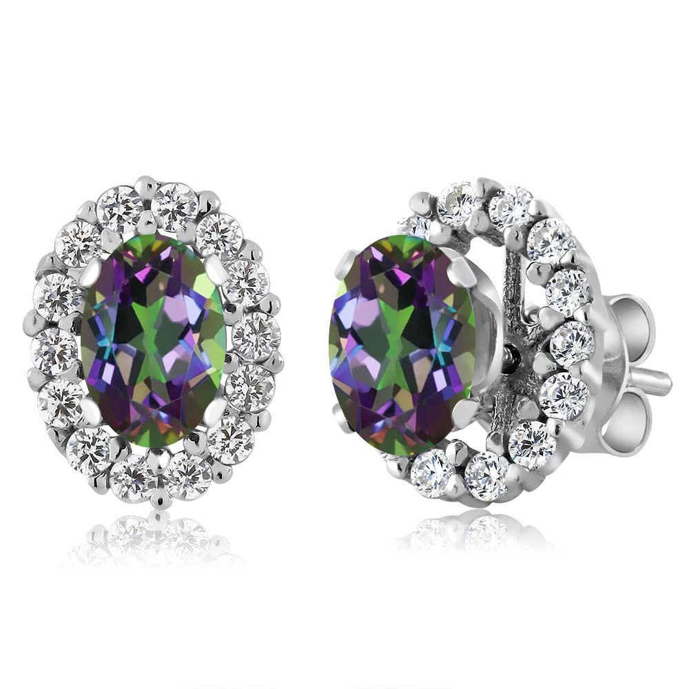 Green Mystic Topaz_Earrings in 925 Sterling Silver