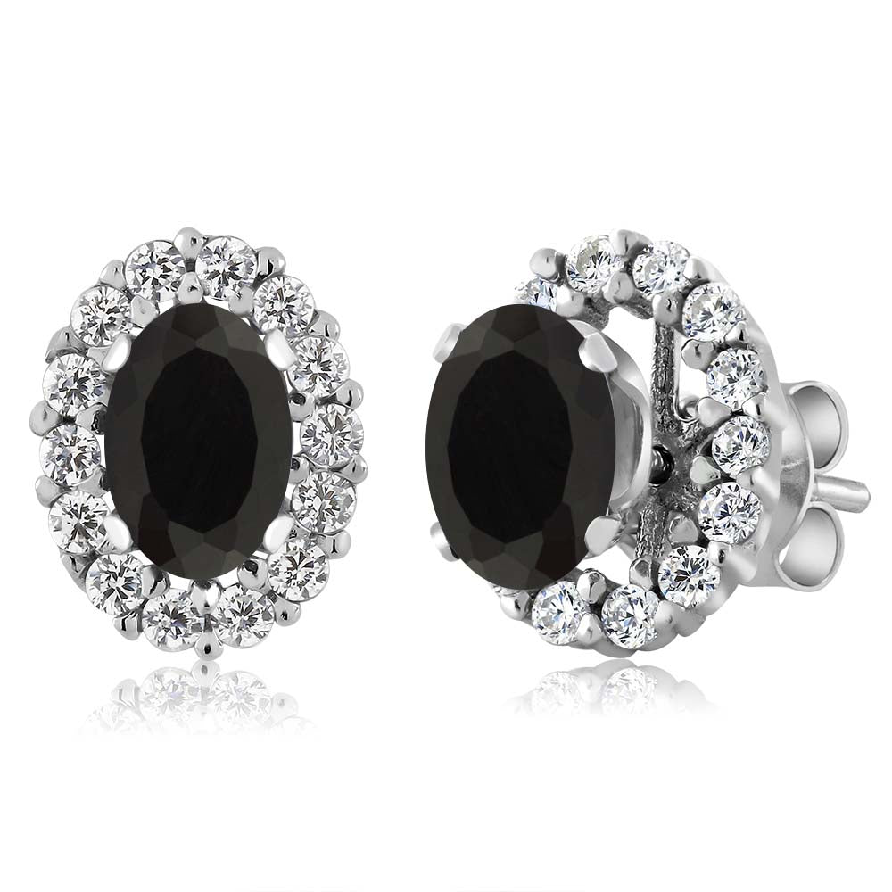 Onyx - December_Earrings in 925 Sterling Silver