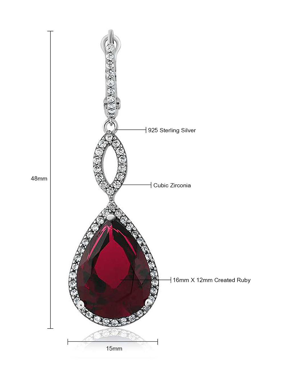 Earrings in 925 Sterling Silver