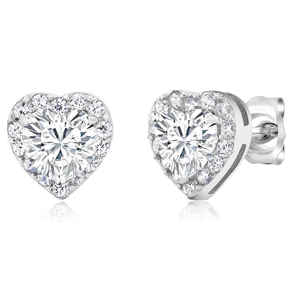 White_Earrings in 925 Sterling Silver