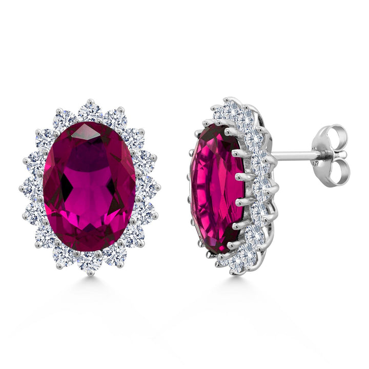 Created Ruby_Earrings in 925 Sterling Silver