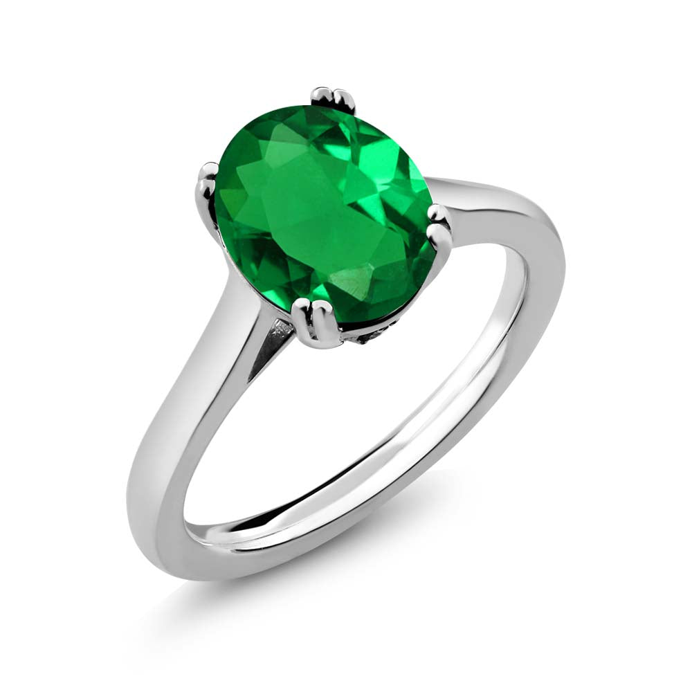 Nano Emerald - May_9_Ring in 925 Sterling Silver