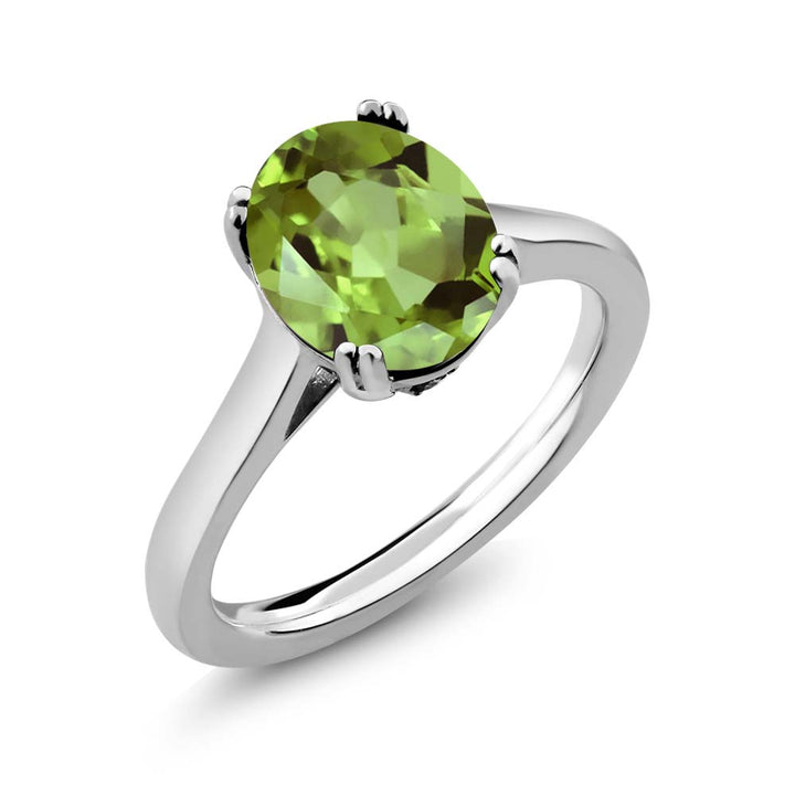 Peridot - August_5_Ring in 925 Sterling Silver