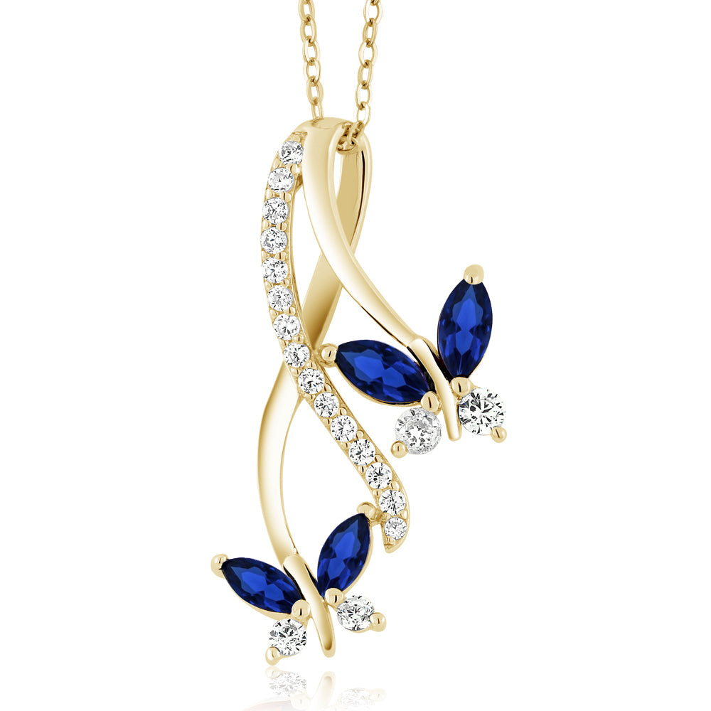 18K Yellow Gold Plated Silver_Pendant in 18K Yellow Gold Plated Silver