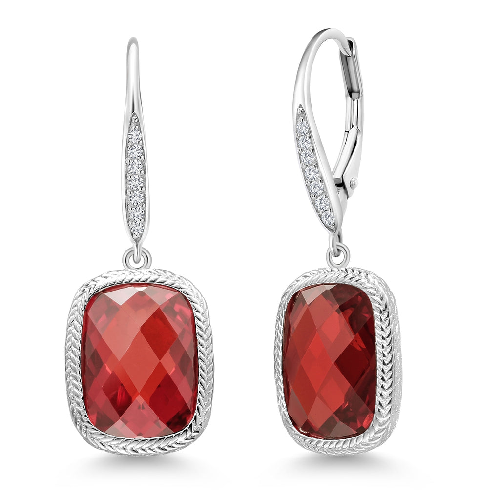 ORANGE - Silver_Earrings in 925 Sterling Silver