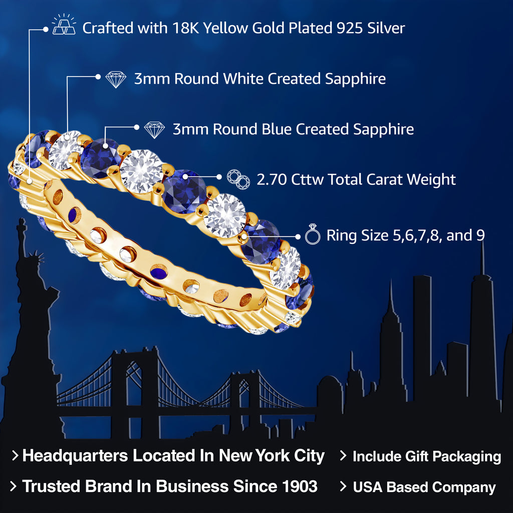 Ring in 925 Yellow Gold Plated Silver