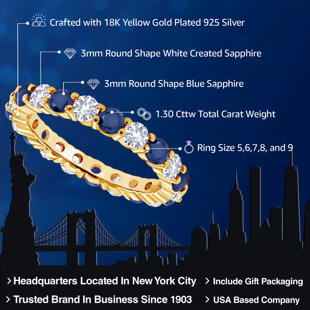 Ring in 925 Yellow Gold Plated Silver
