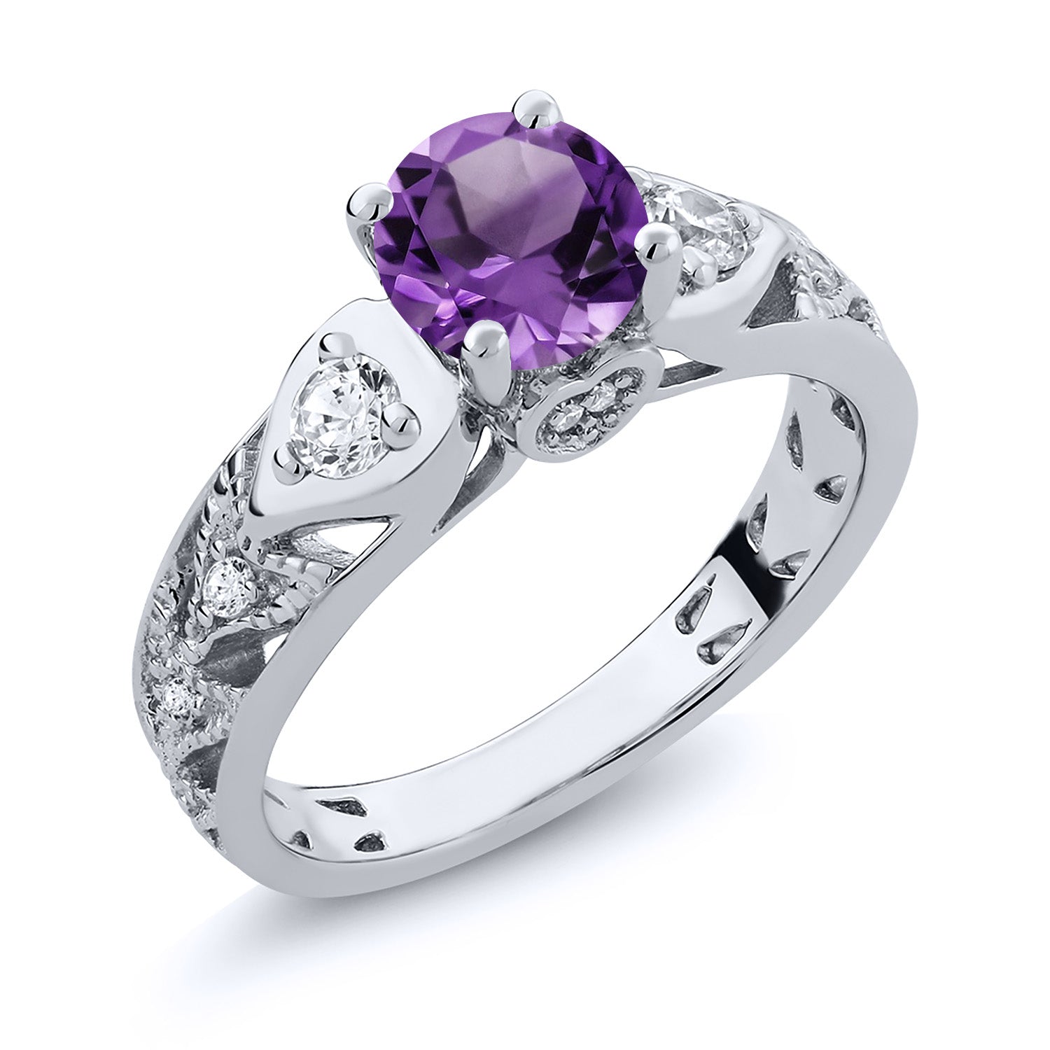 Amethyst and Zirconia