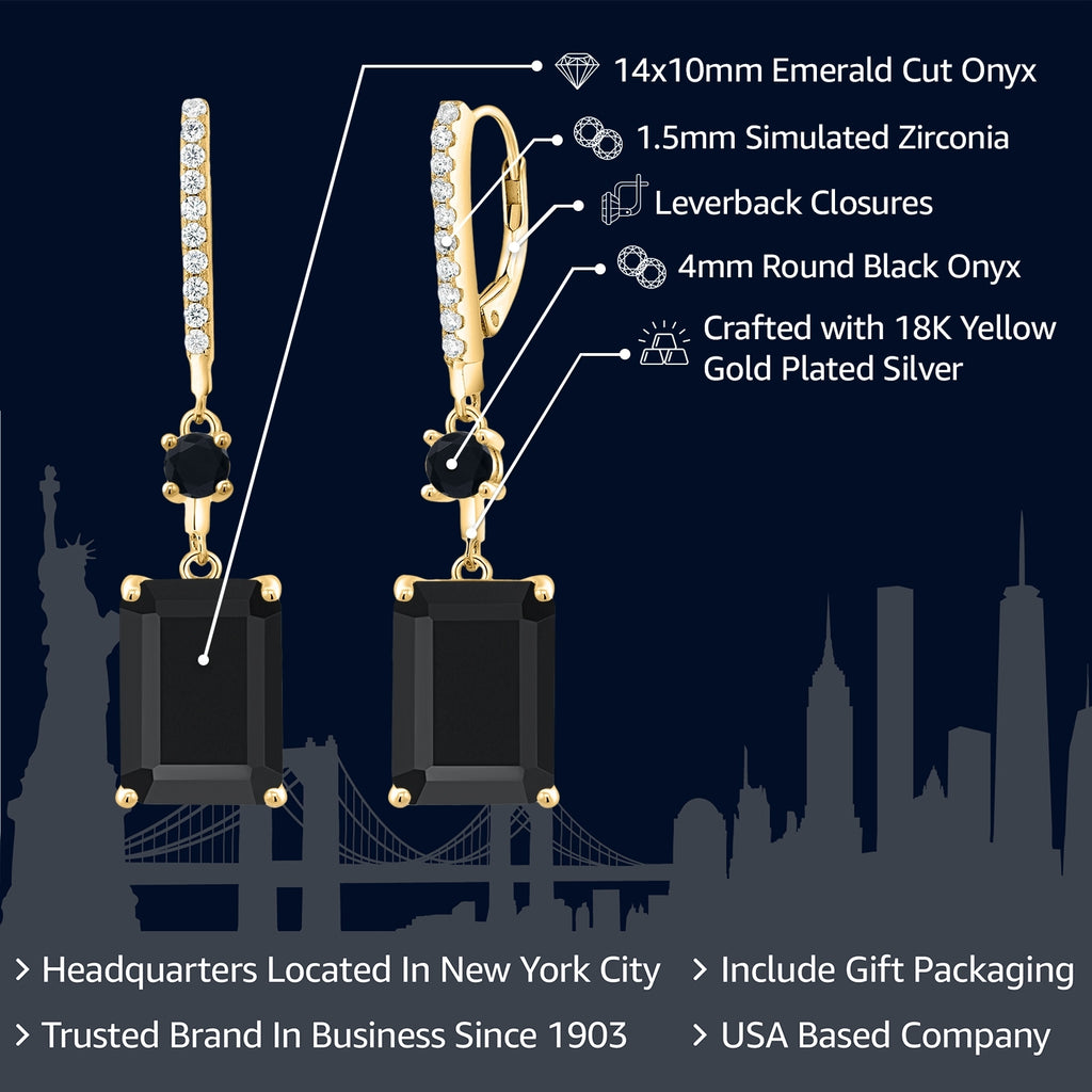 Earrings in 925 Yellow Gold Plated Silver