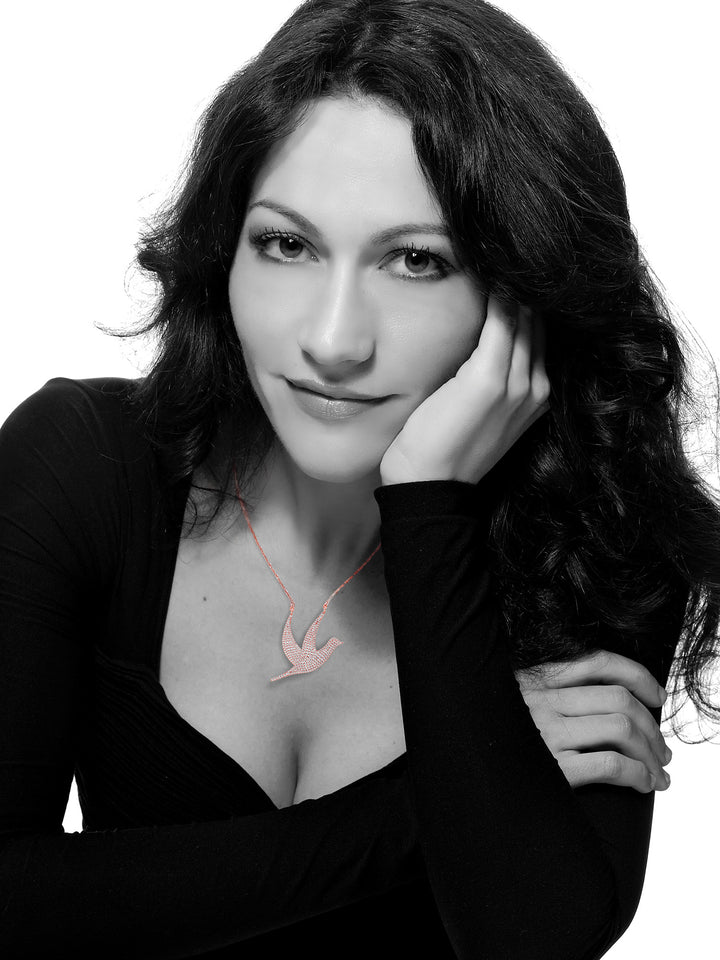 Pendant in 925 Rose Gold Plated Silver