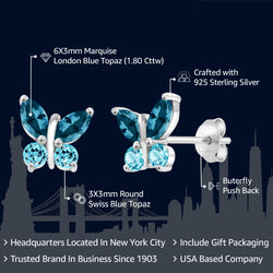 Earrings in 925 Sterling Silver