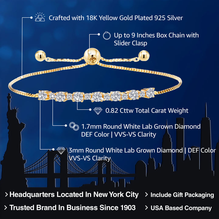 Bracelet in 925 Yellow Gold Plated Silver