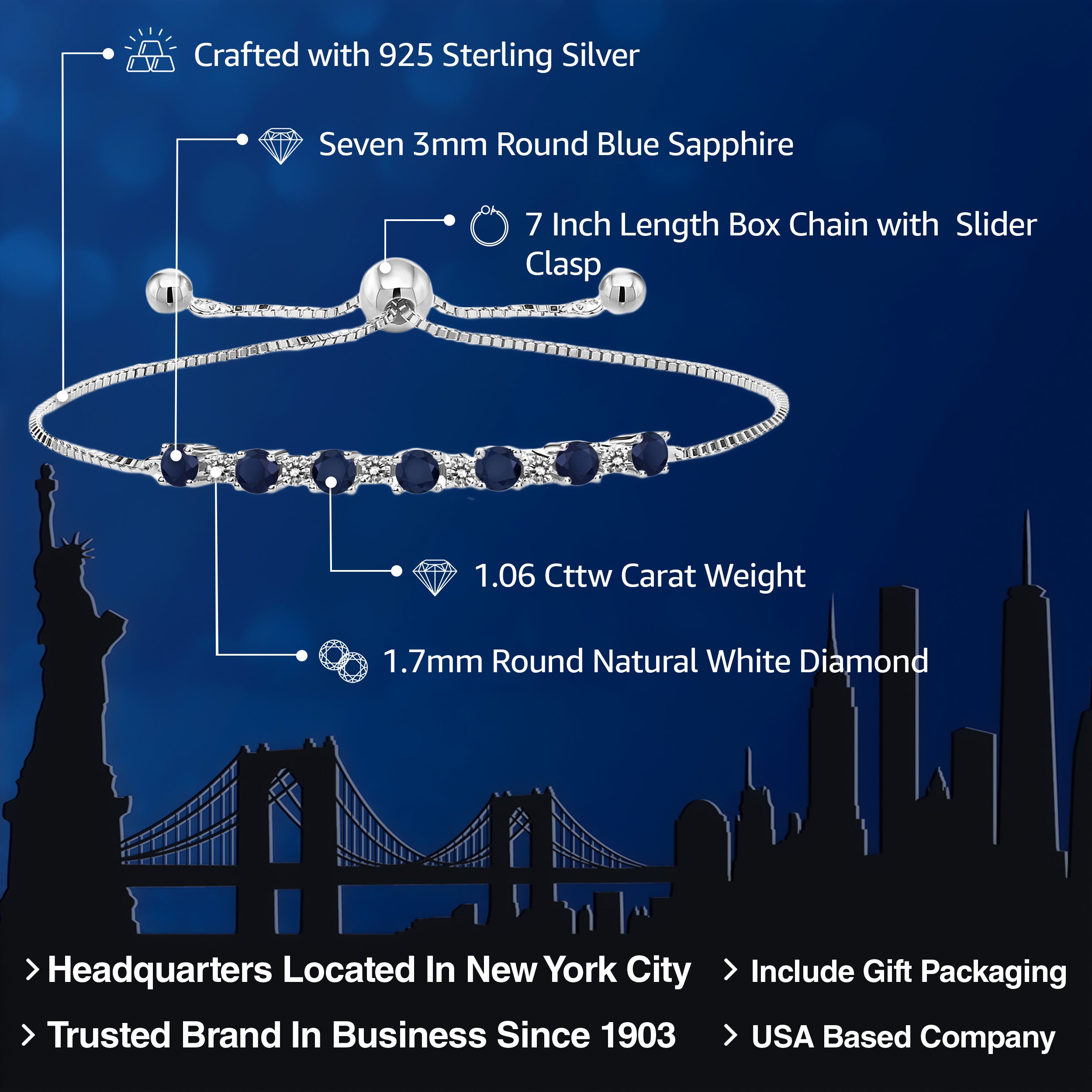 Bracelet in 925 Sterling Silver