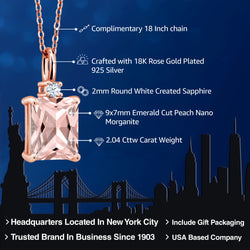 Pendant in 925 Rose Gold Plated Silver