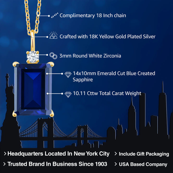 Pendant in 925 Yellow Gold Plated Silver