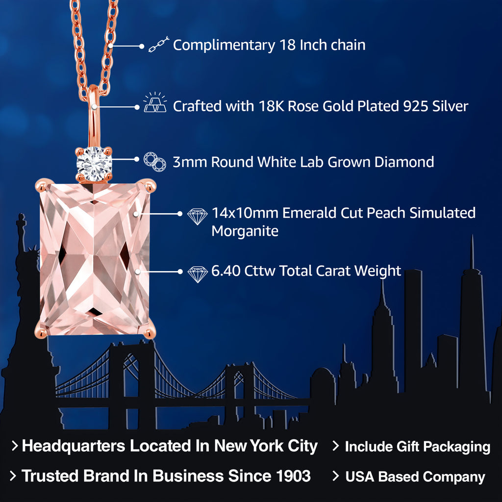 Pendant in 925 Rose Gold Plated Silver