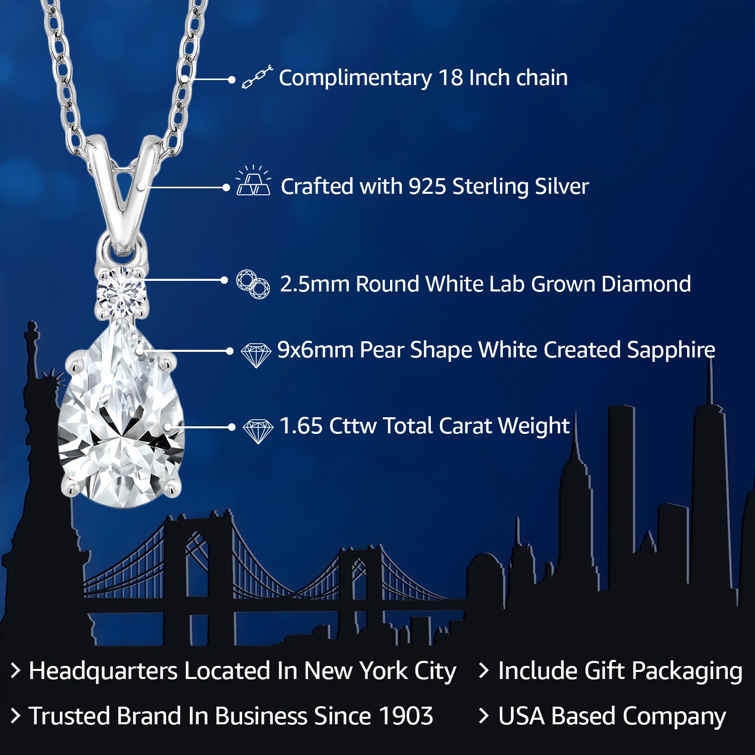 Pendant in 925 Sterling Silver