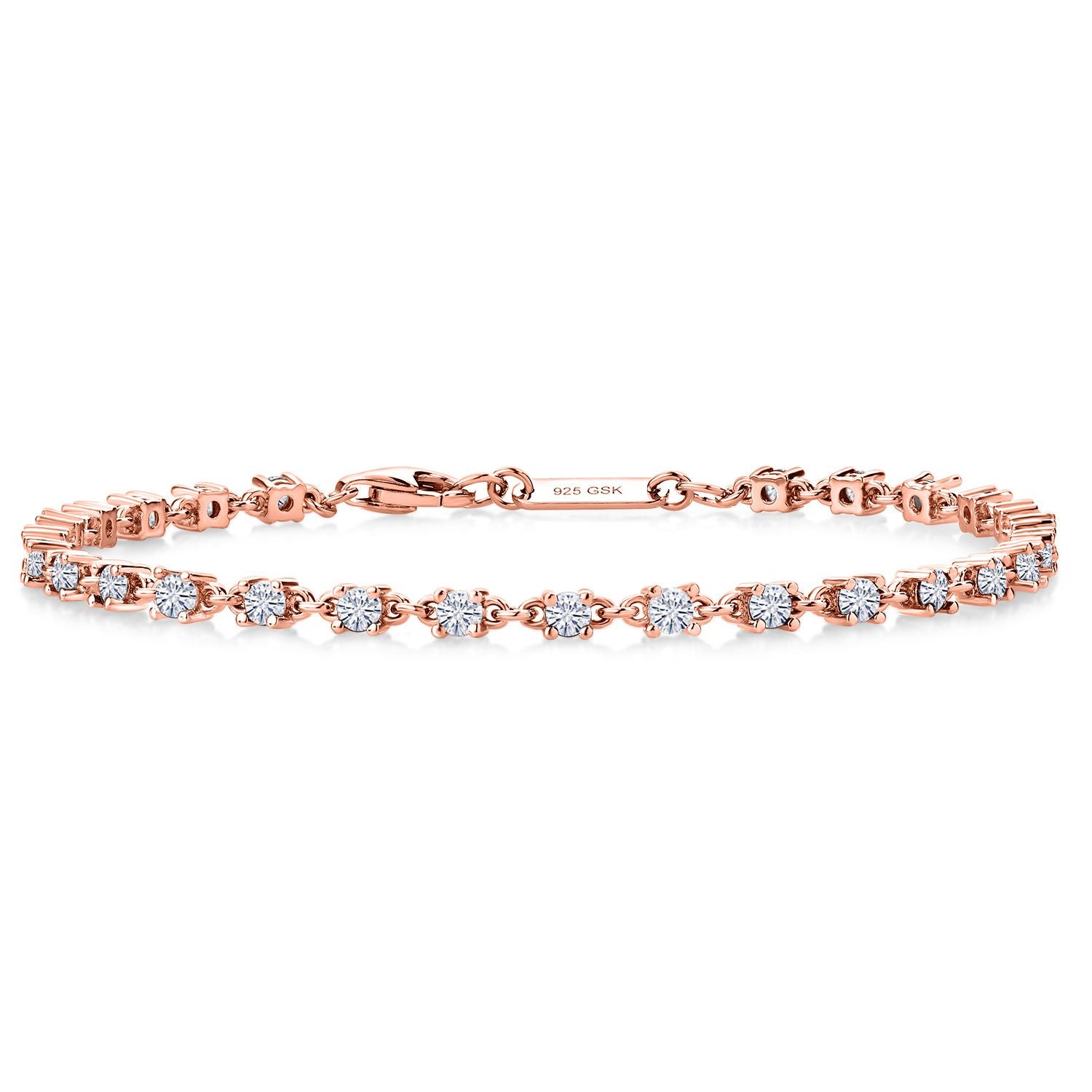 925 Rose Gold Plated Silver