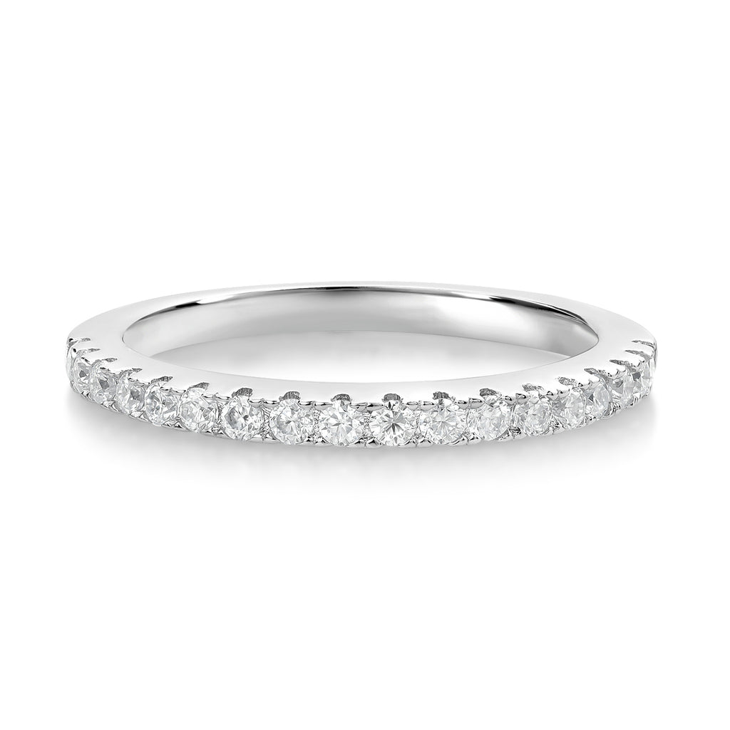 Near Colorless (GH)_Ring in 925 Sterling Silver