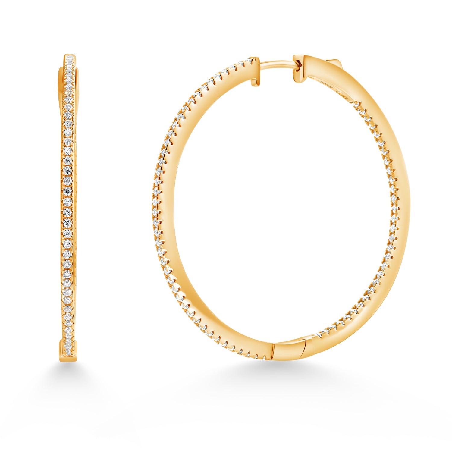 Earrings in 925 Yellow Gold Plated Silver