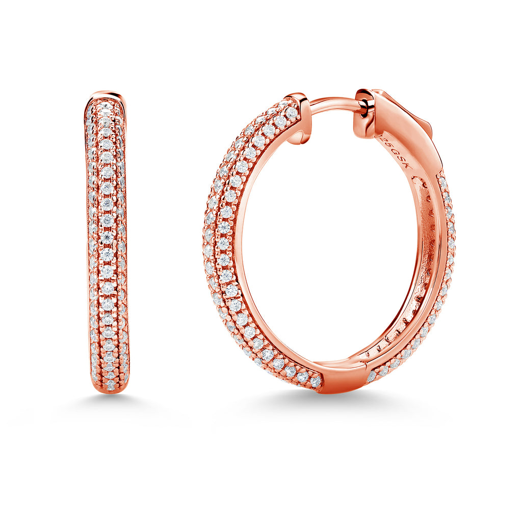 Rose Gold_Earrings in 925 Rose Gold Plated Silver