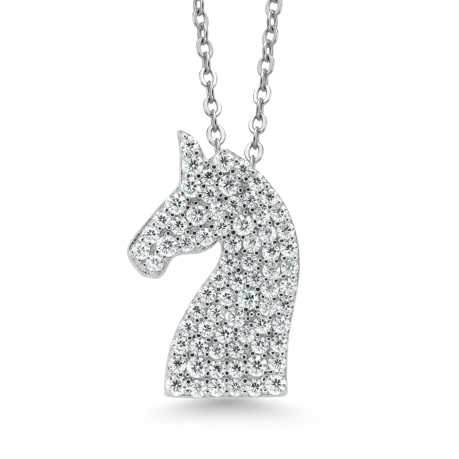 Moissanite_Pendant in 925 Sterling Silver