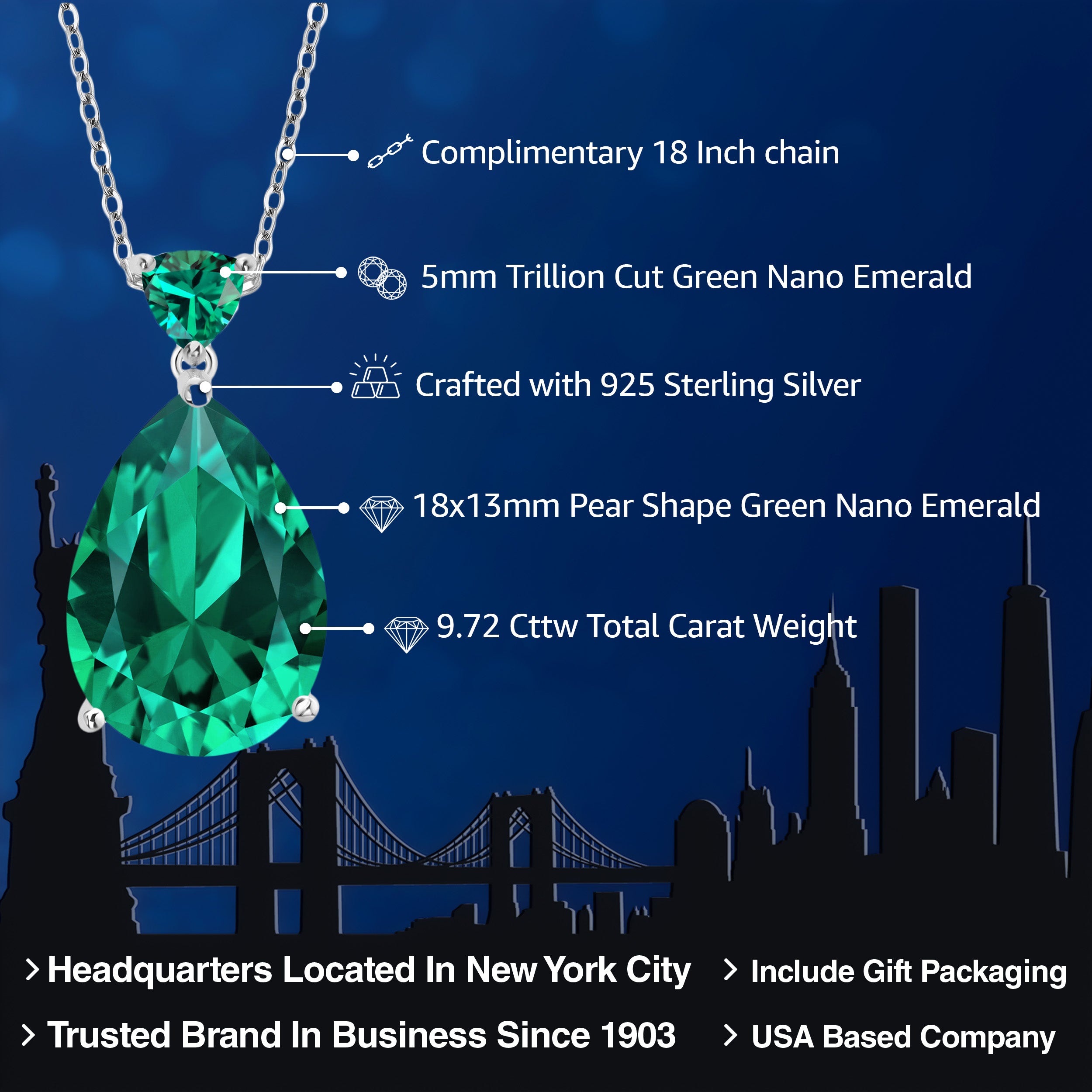 Pendant in 925 Sterling Silver