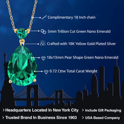 Pendant in 925 Yellow Gold Plated Silver