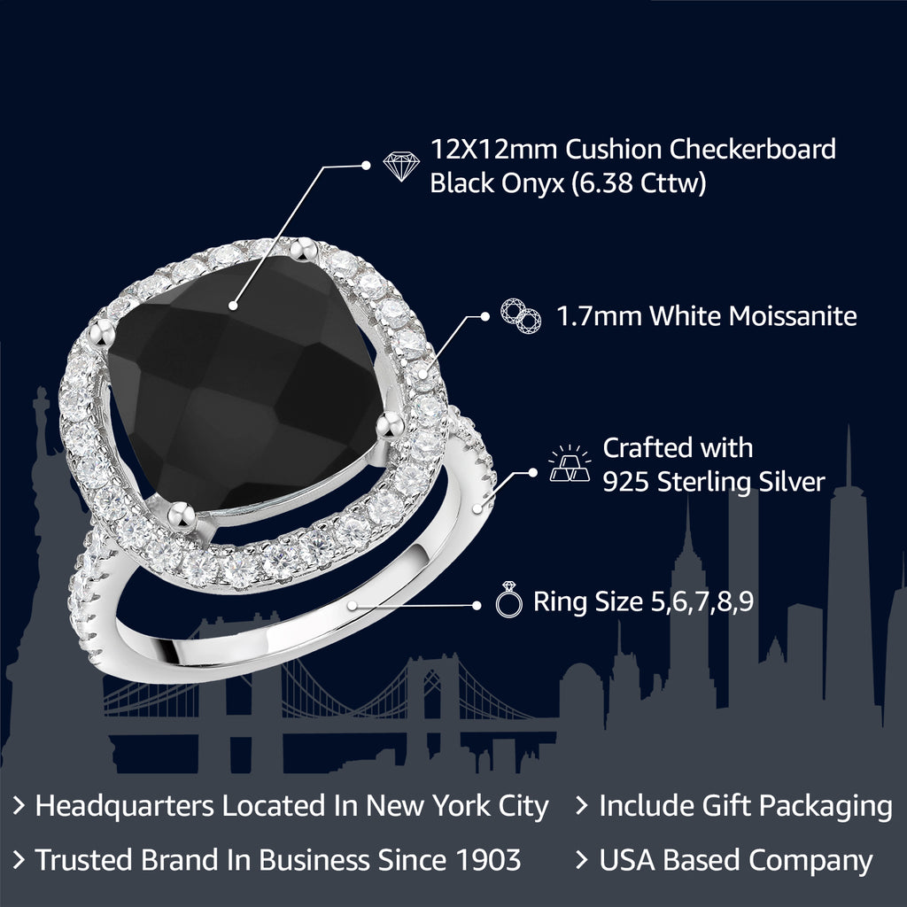 Onyx - December_Ring in 925 Sterling Silver