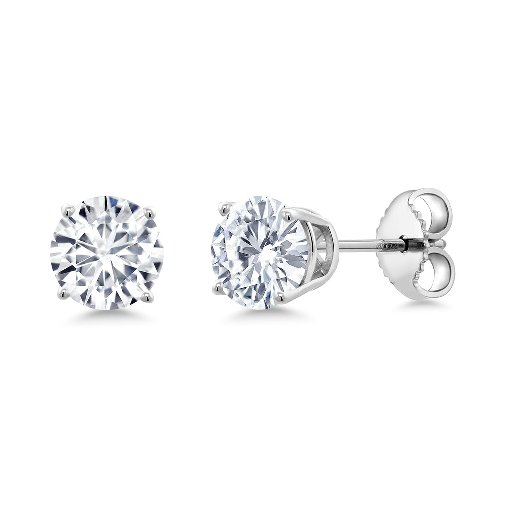 1.00 Carat_925 Sterling Silver_Earrings in 925 Sterling Silver