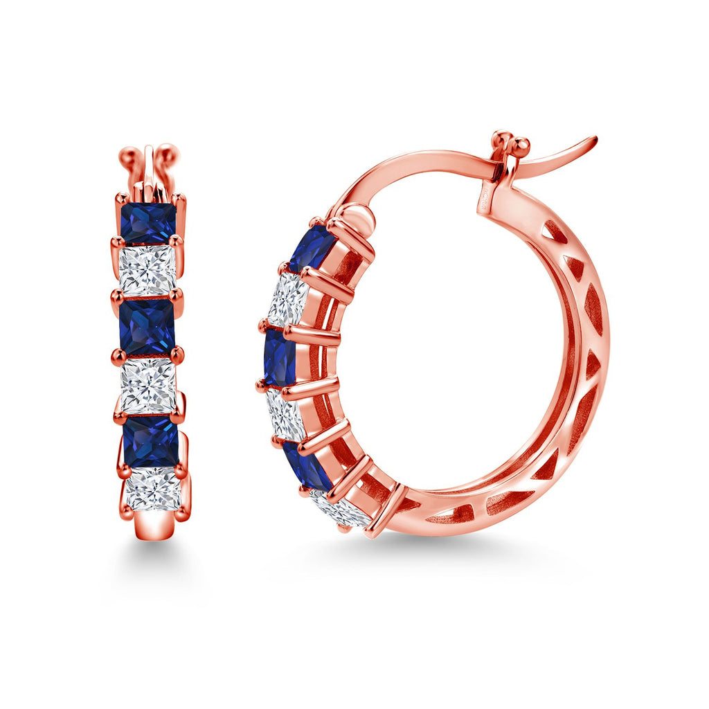 18K Rose Gold Plated_Earrings in 925 Rose Gold Plated Silver