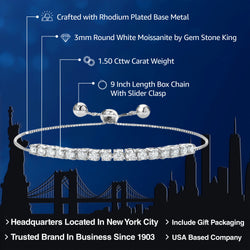 Bracelet in Rhodium Plated