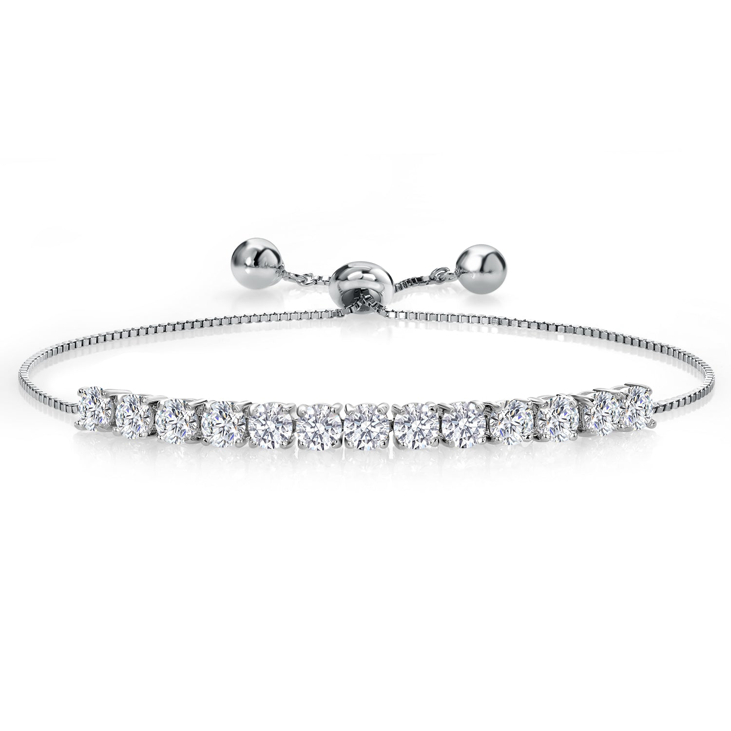 Bracelet in Rhodium Plated