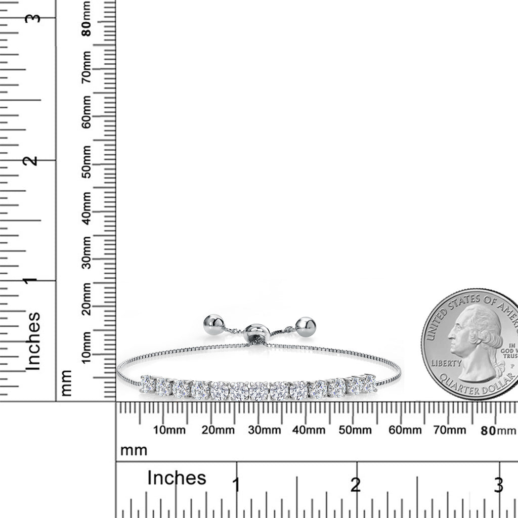 Bracelet in Rhodium Plated